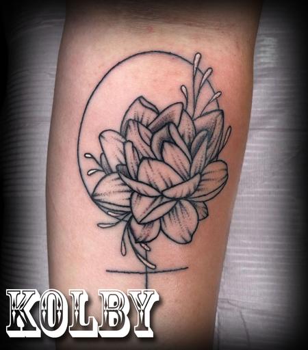 Kolby Chandler - Simple flower tattoo 